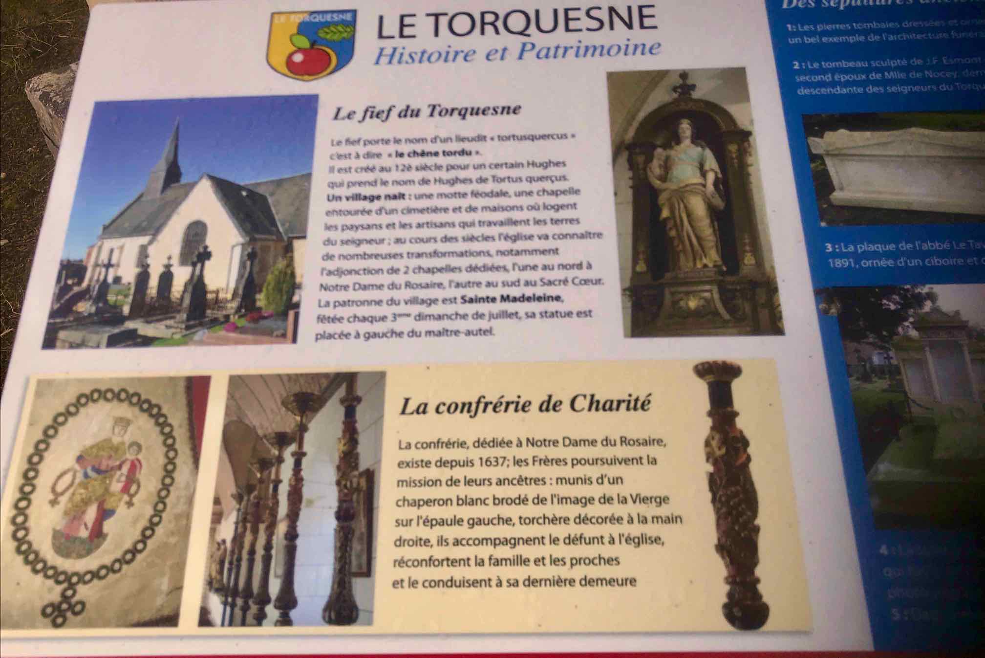 Information brochure for the church at Le Torquesne